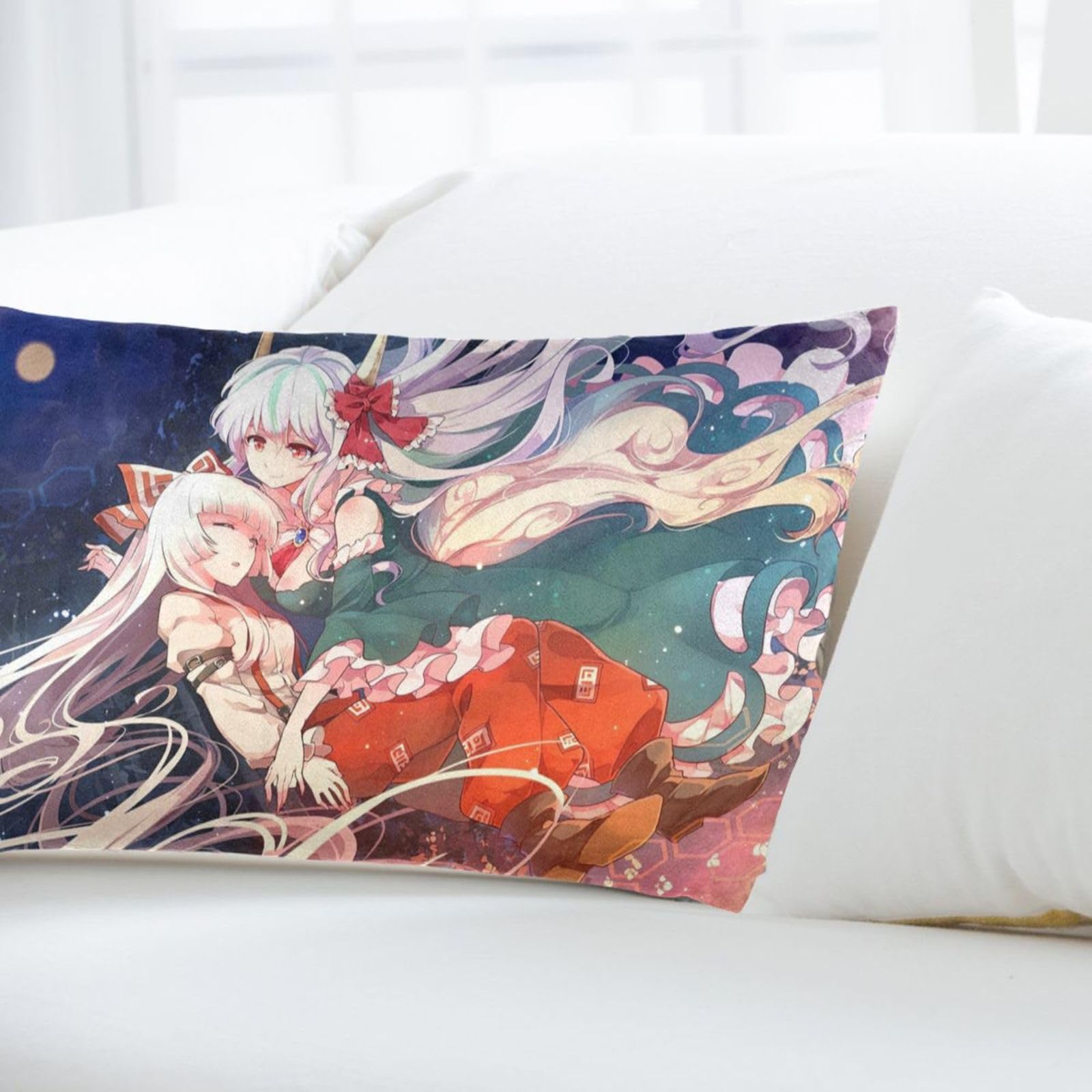 Amazon｜クッションカバー 東方 藤原 妹紅（ふじわら の もこう） 抱き