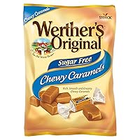 Vista 8 de Werther's Original Caramelo masticable sin azúcar, bolsas de 1.46 onzas (paquete de 12)