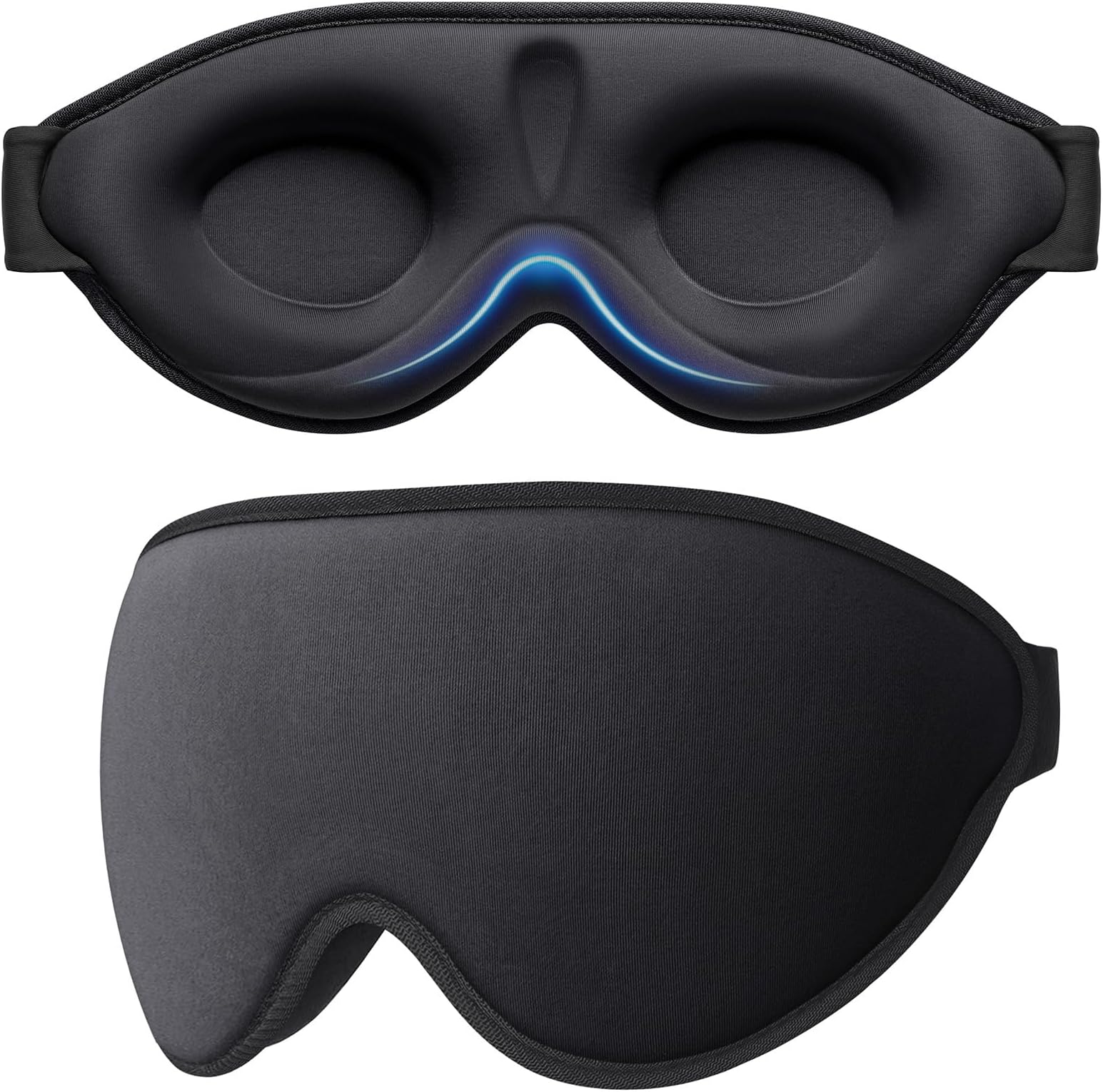 100% Light Blocking Sleep Masks for Men & Women-Zero Eye Pressure Mask for Sleeping-3D Ergonomic Design Eye Movement and Eyelash Friendly,Ultra Comfortable Blindfold for Nap/Travel Essentials