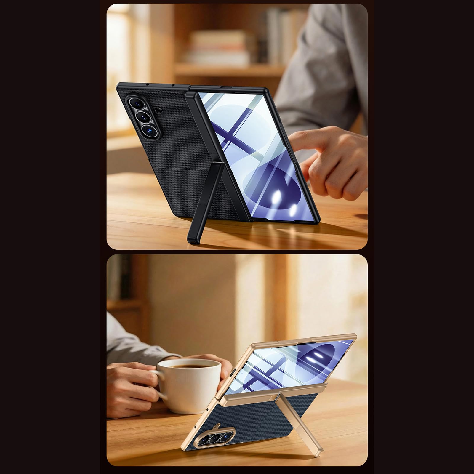 Anty spia Case dla Samsung Galaxy Z Fold 8 Ultra, składany stojak