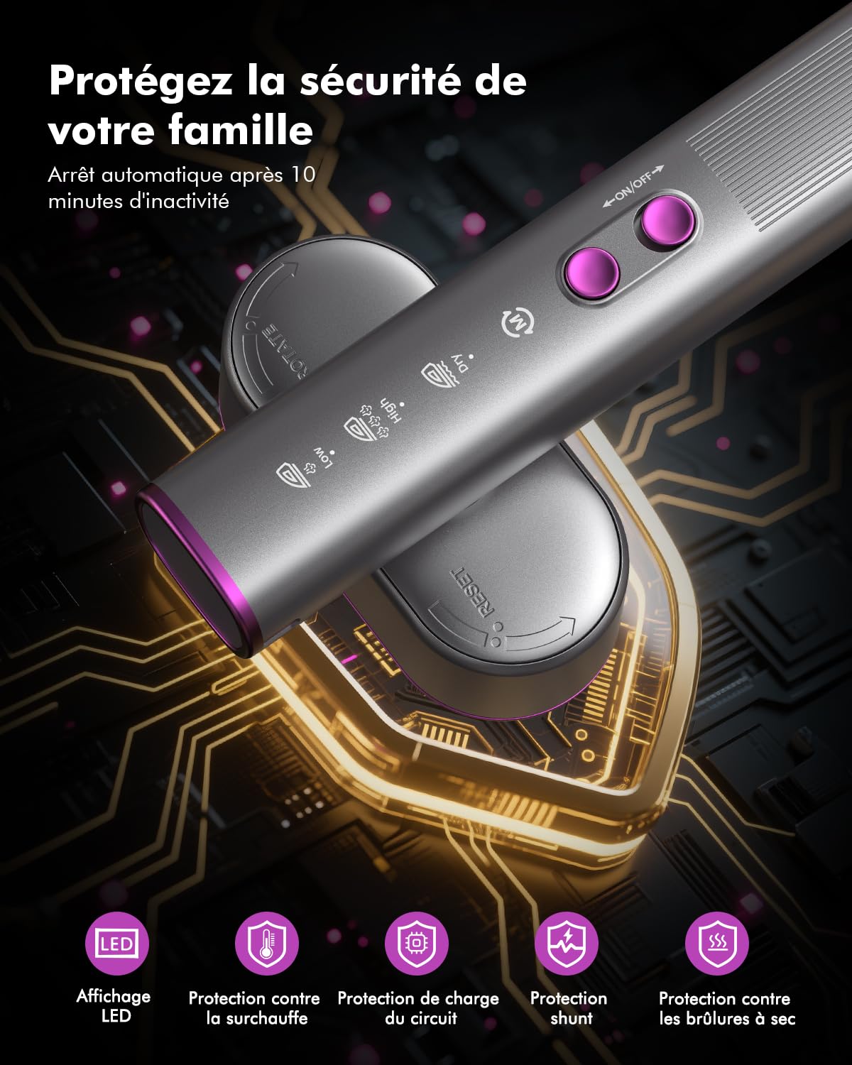 Défroisseur Vapeur Portable - Utilisation Mondiale 110-240V Steamer, Débit Vapeur 22g/min, Fer à Repasser de Voyage 2-en-1, Chauffage Express 15s, 1000W Léger et Compact pour Maison & Voyage