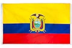 DANF Ecuador Flag 3x5 Foot Polyester Ecuadoran National Flags Polyester with Brass Grommets 3 X 5 Ft