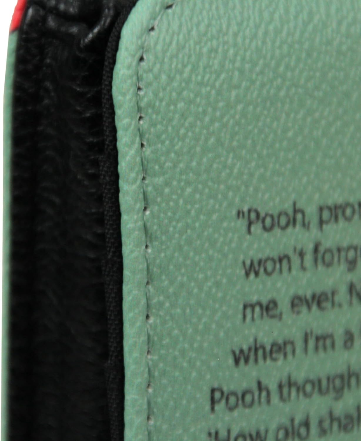 Things2Die4 Sage Green Winnie The Pooh Book Wallet Wristlet – ID Holder, Snap Close, Zipper Coin Pouch, 4 Card Slots, and Bill Pockets – Perfect for Fans - Image 6