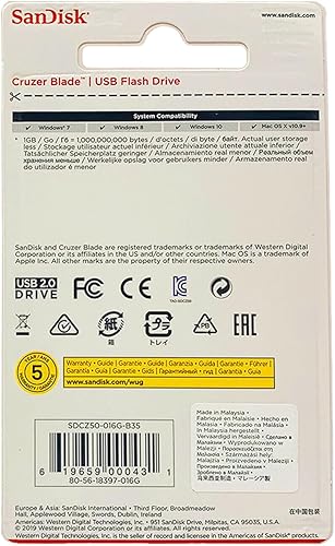 Miniatura 3 de Pen Drive Cruzer Blade, SanDisk, Pendrives, negro