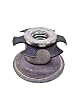 Metal Threaded Star Type Insert for 1 OD Round Tubing - Threaded Star Tube Insert Threaded Inserts 5/16 - 18 - Threaded Tubing Inserts Threaded Tube Inserts Round Tubing Inserts Chair Leg (16)