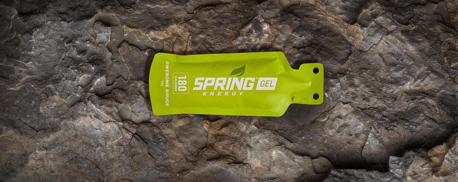 Spring Energy Real Food Gels and Energlee Drinks (10 Spring & Energlee)- A Race Pack For Up To 3 hours Marathon, Halfmarathon, Triathlon, Cycling