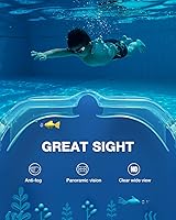 Vista 5 de ZIONOR Gafas de Natación para Niños, G1MINI SE Gafas de Natación Antivaho para Niño Niña 6-14