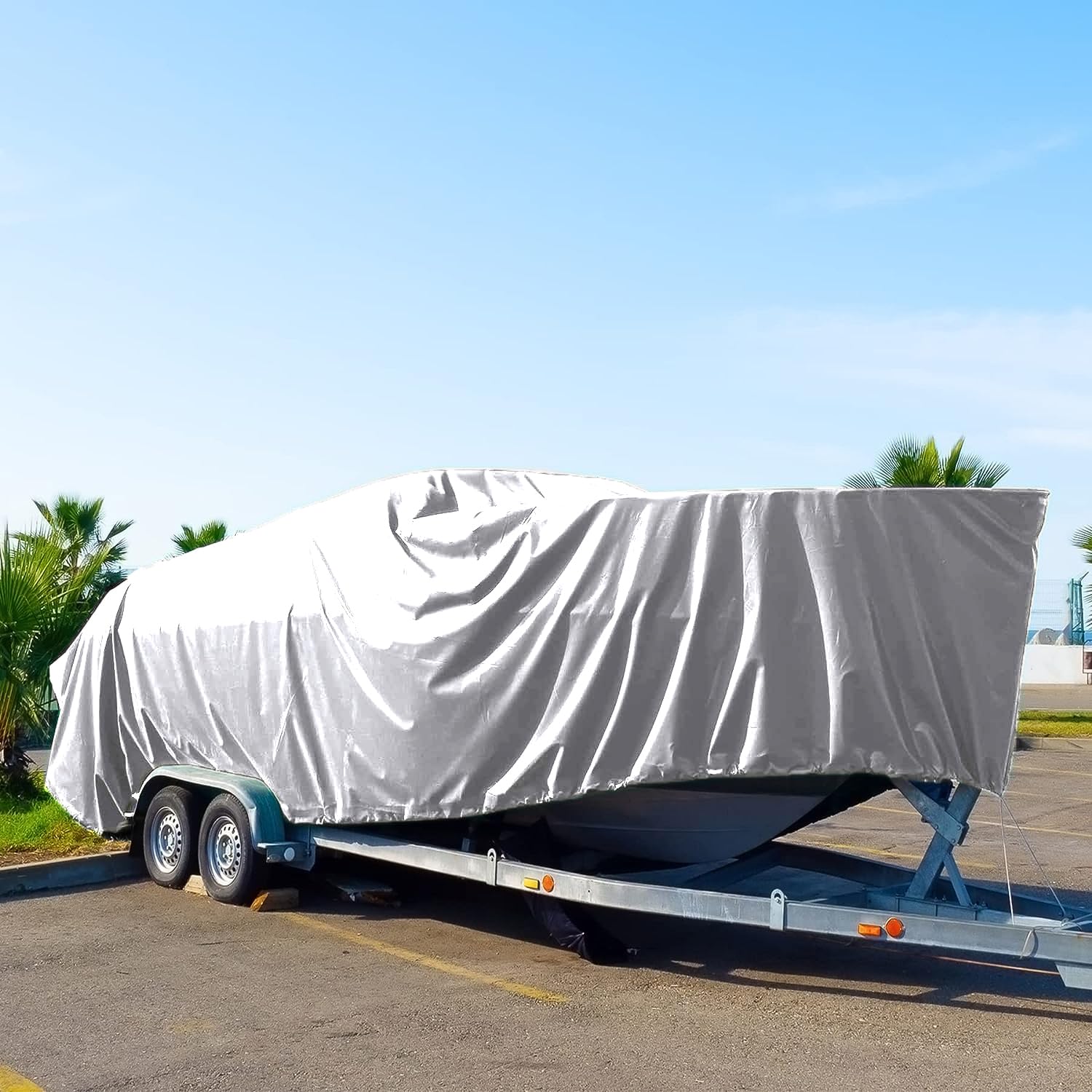 8'x16' 12 mil White Tarp Extra Heavy Duty 3 Ply Reinforced Canopy