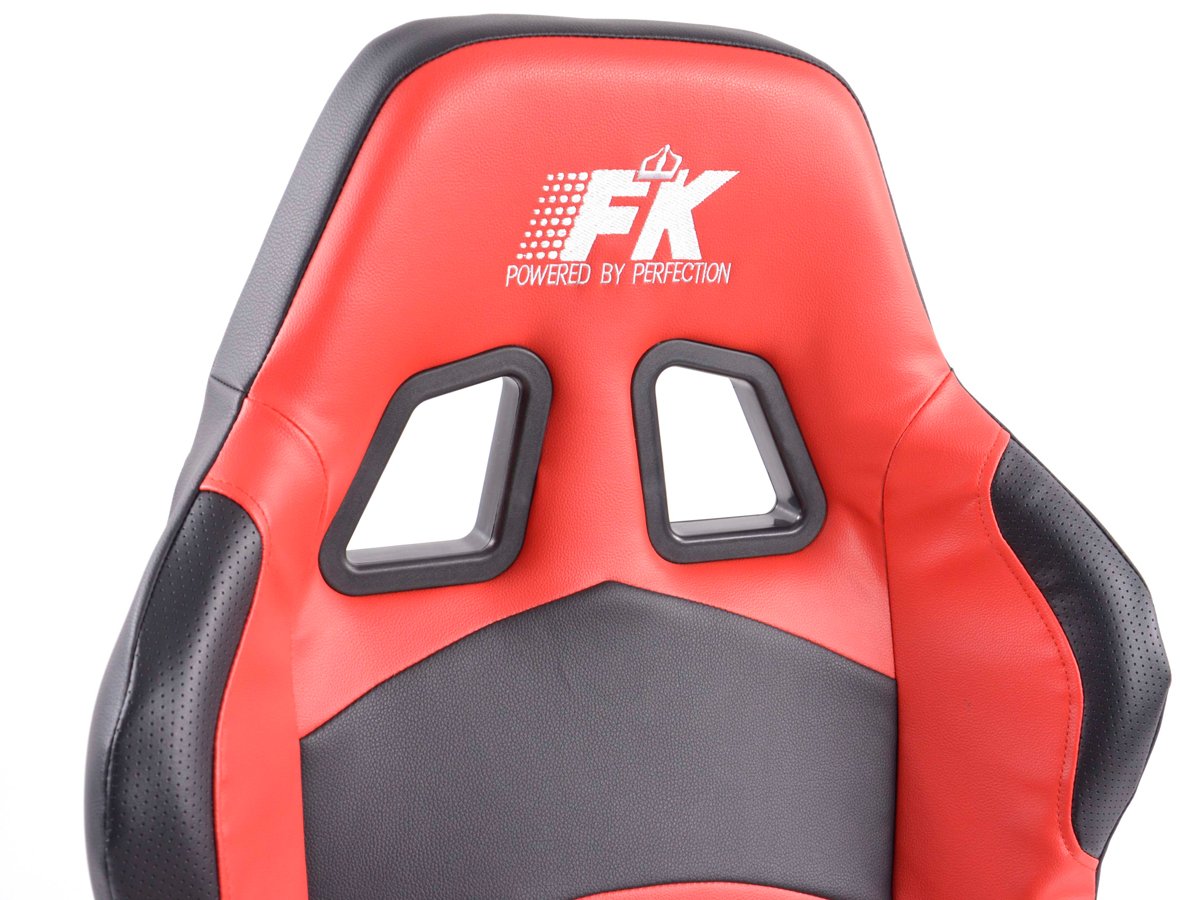 Set Sedili Sportivi Racecar - 1 Sinistro + 1 Destro Nero/rosso Per Auto - Foto 12