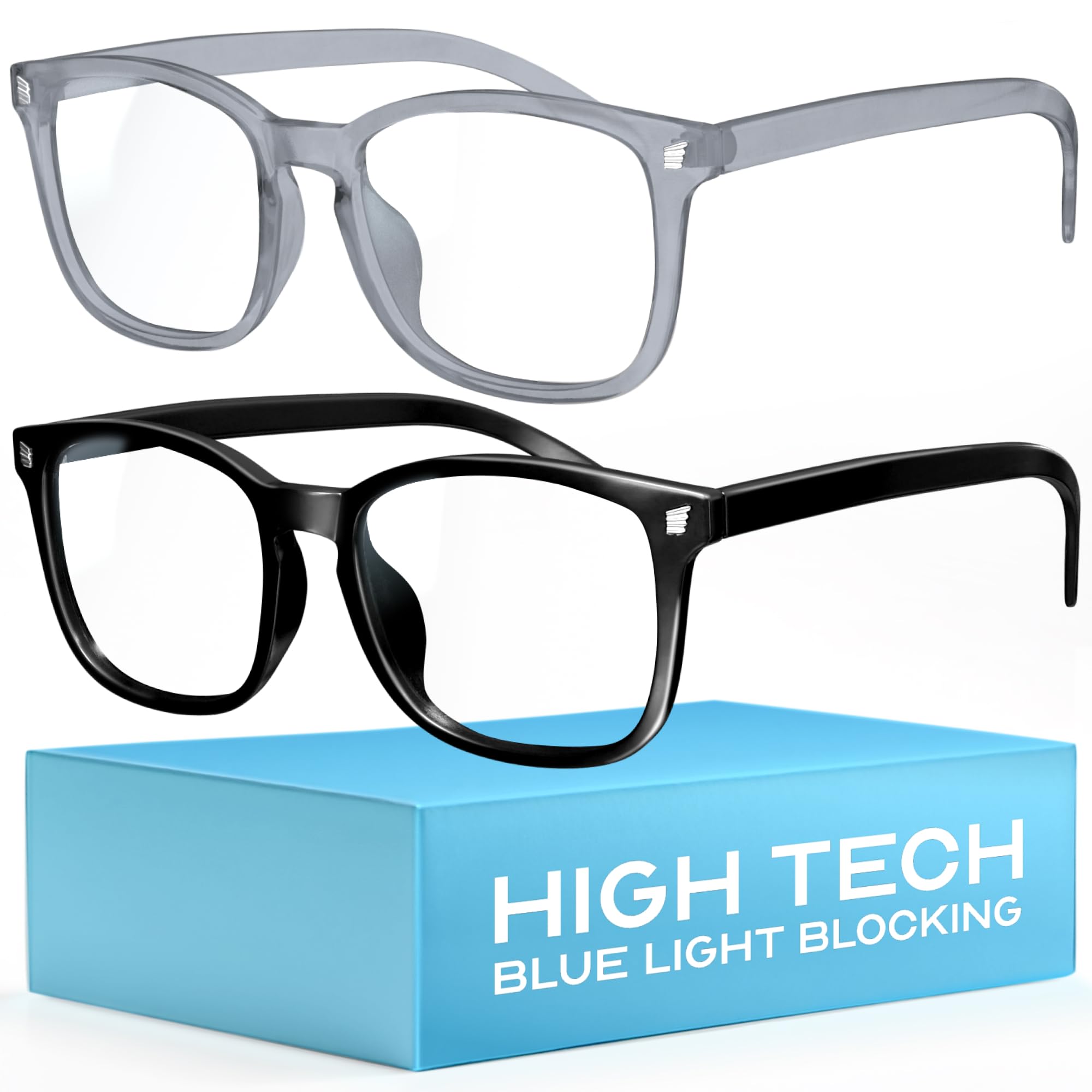 livho High Tech-Blaufilterbrille – Fortschrittliche Computerbrille mit Blaulichtblockierung – Schutz vor Augenermüdung und UV-Blendung