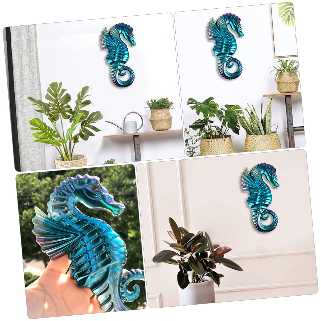 Lot De 5 Moules en Silicone Souple pour Décoration Murale Dhippocampe