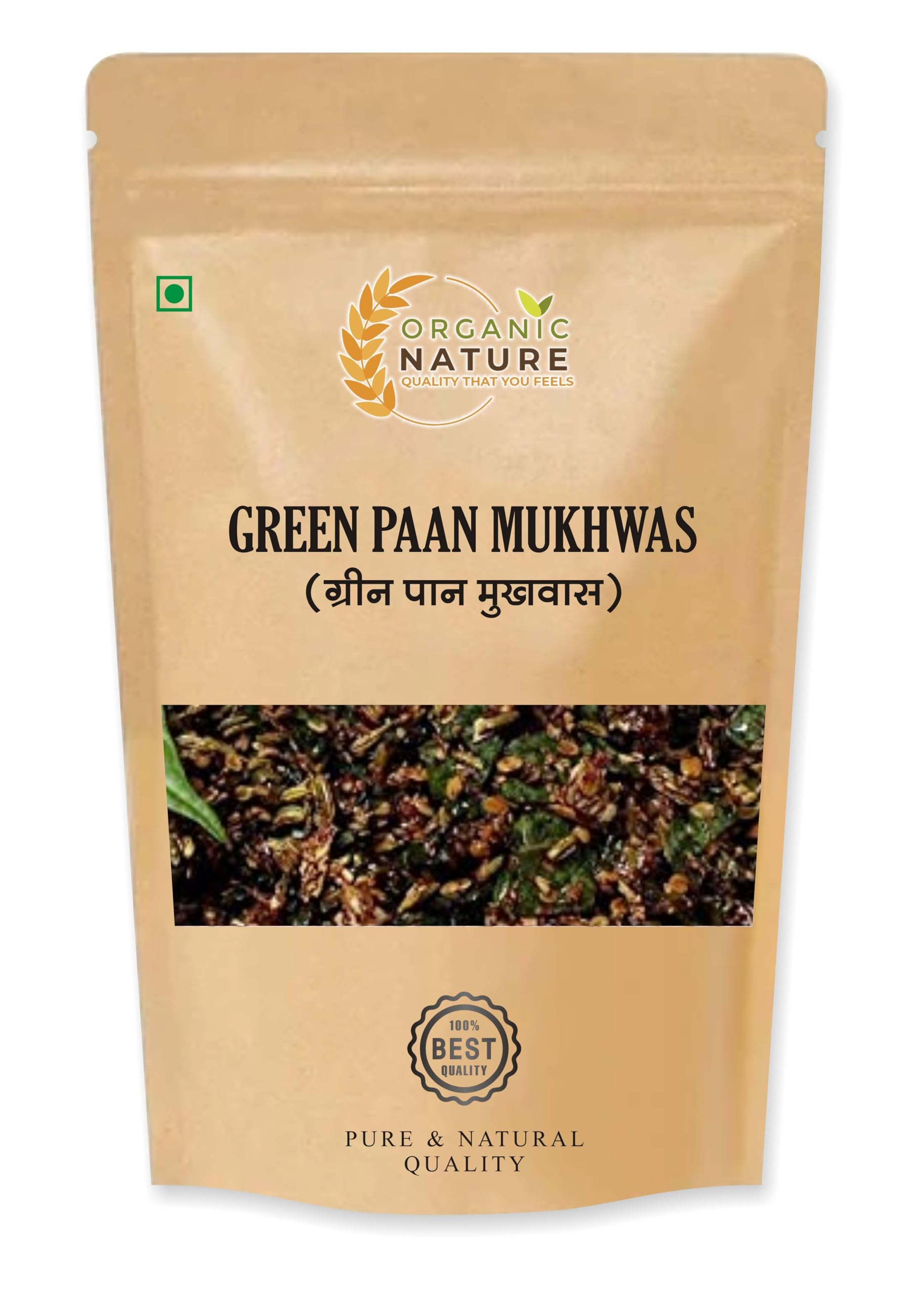 ORGANIC NATURE Green Paan Mukhwas 400 grams|Traditional Indian Mukhwas
