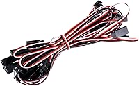 Vista 6 de Tecunite 20 cables de extensión servo de 3 pines, cable de extensión de servo RC hembra a macho, conectores de cable para tablero de control