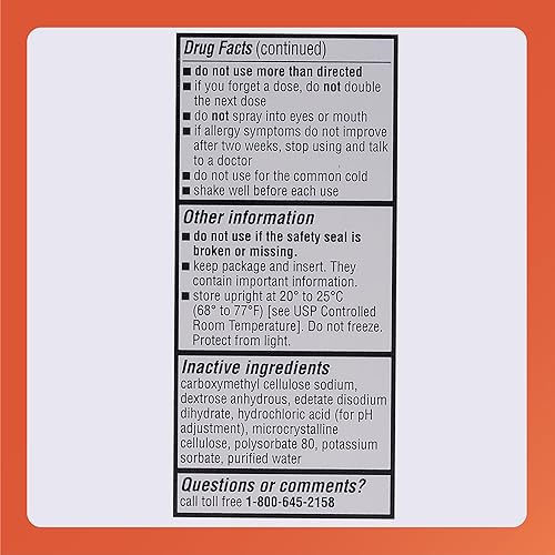 Miniatura 6 de Rugby Budesonide Spray nasal - Alivio de alergias y congestión nasal - Sin alcohol - 0.285 onzas líquidas