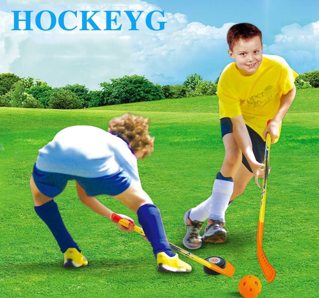 SOWOFA Ice Hockey Children's ice Hockey Toy Set dryland Hockey Stick Plastic Children's Outdoor Leisure Sports Racket : Sports & Outdoors