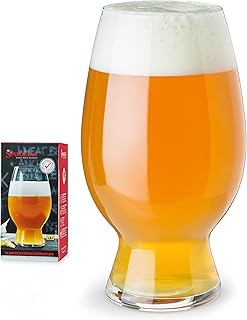 Spiegelau Craft Beer Wheat Beer Glasses, Set of 1, European-Made Lead-Free Crystal, Modern Beer Glasses, Dishwasher Safe, Professional Quality Witbier Glass Gift Set, 26.5 oz