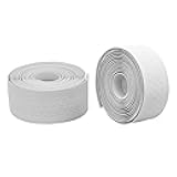 Thinvik Bike Handlebar Tape, Ultra-Light EVA+PU Bicycle Bar Tape, Anti-Slip Bar Tape Enhance Bike Grip for Gravel & Road Bikes, Black (2 Pack, 46g)