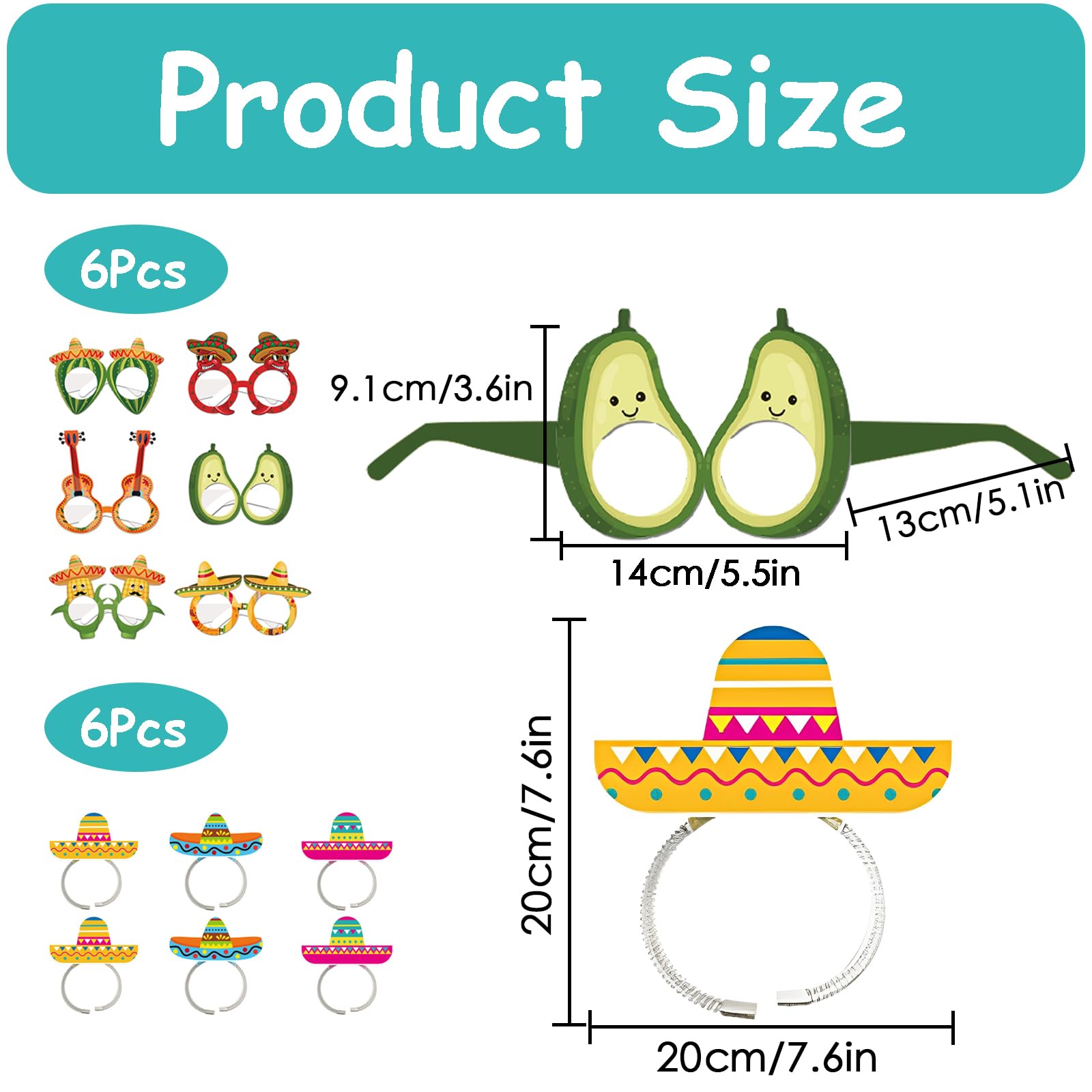 WORUIB 12Pcs Mexican Decorations, Mexican Party Decorations - Image 2