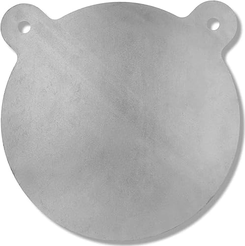 Vista 11 de Objetivos de acero AR500 - 2100 FPE - Gong de acero AR500 de 3/8 pulgadas - Corte láser, chapado en zinc, reactivo Gongs de 6/8/10