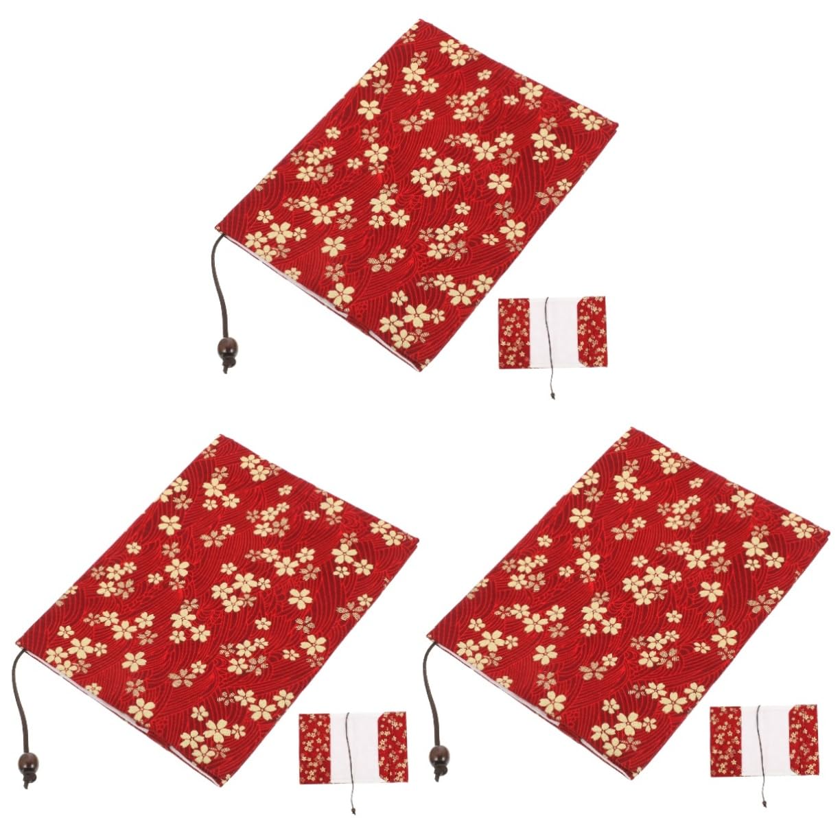 NUOBESTY 3 Fundas Para Libros Únicas Hechas A Mano Elegantes Protectores Ornamentales.