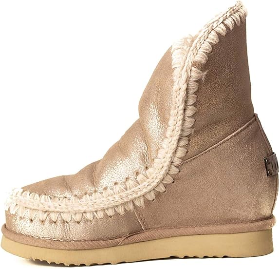 Amazon.com: Mou Eskimo Inner Wedgeshort Botines en piel de oveja metálica  piedra, gris, 6 : Ropa, Zapatos y Joyería