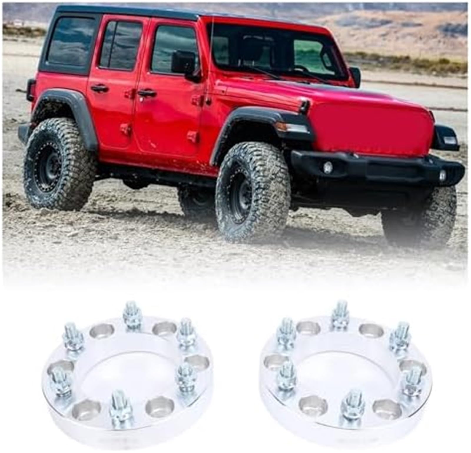 Adapter dystansowy koła Adaptery kół 4 szt. 30 mm 6, dla podkładek dystansowych zamiennik ze stopu aluminium, Mitsubishi L200