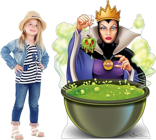 Miniatura 3 de Soporte de cartón de tamaño real Advanced Graphics con diseño de villanos de Disney, Reina malvada, talla única