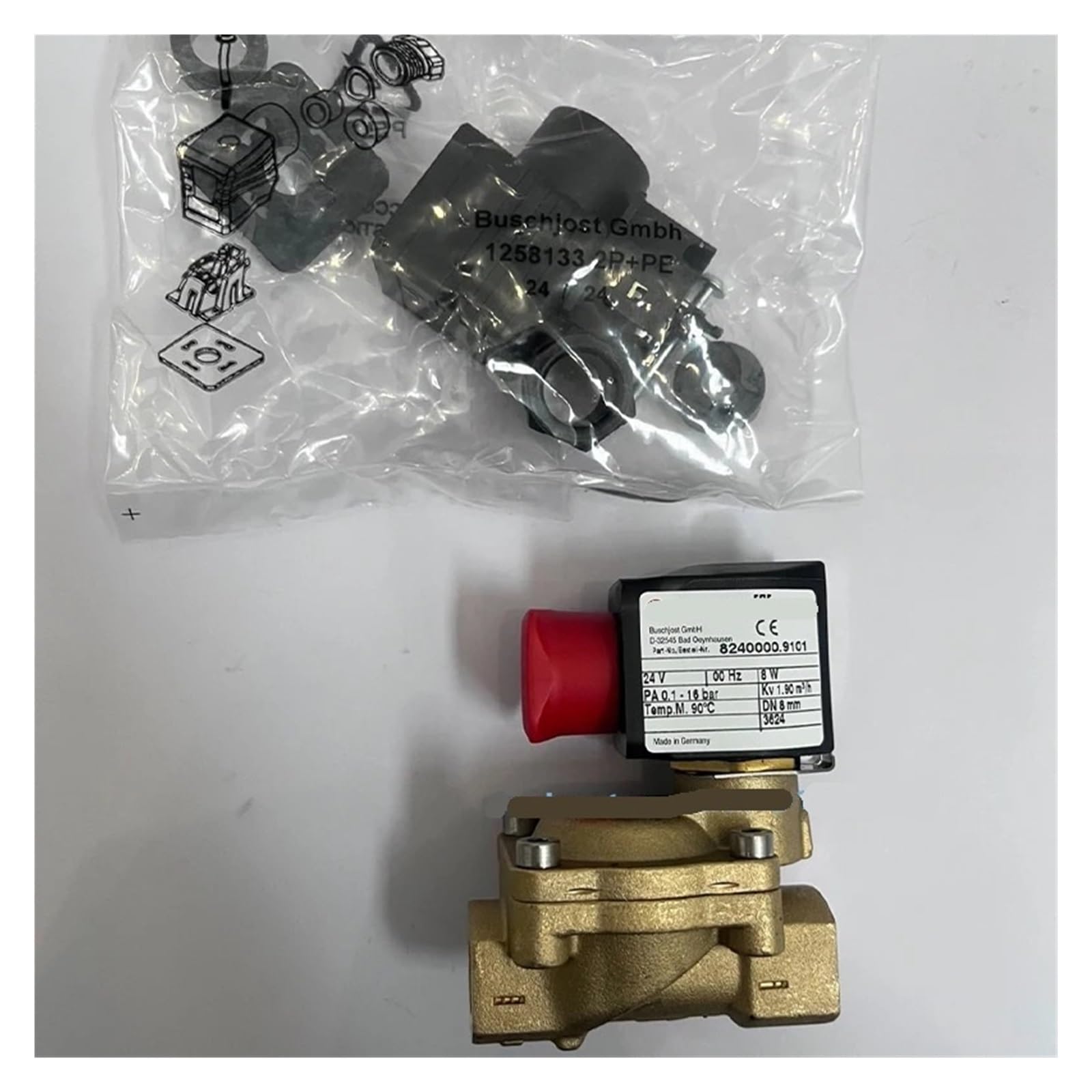 Électrovanne 8240700 bobine solénoïde 9101.24.00 pour flux d'eau