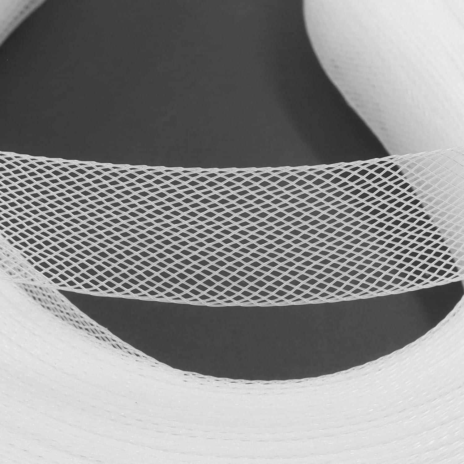 50 Yards Polyester Horsehair Braid 1.5cm Stiff Horsehair Braid Wide Boning Trim for Sewing Wedding Dresses, Skirts, Dance Gowns & Hat Making(White)