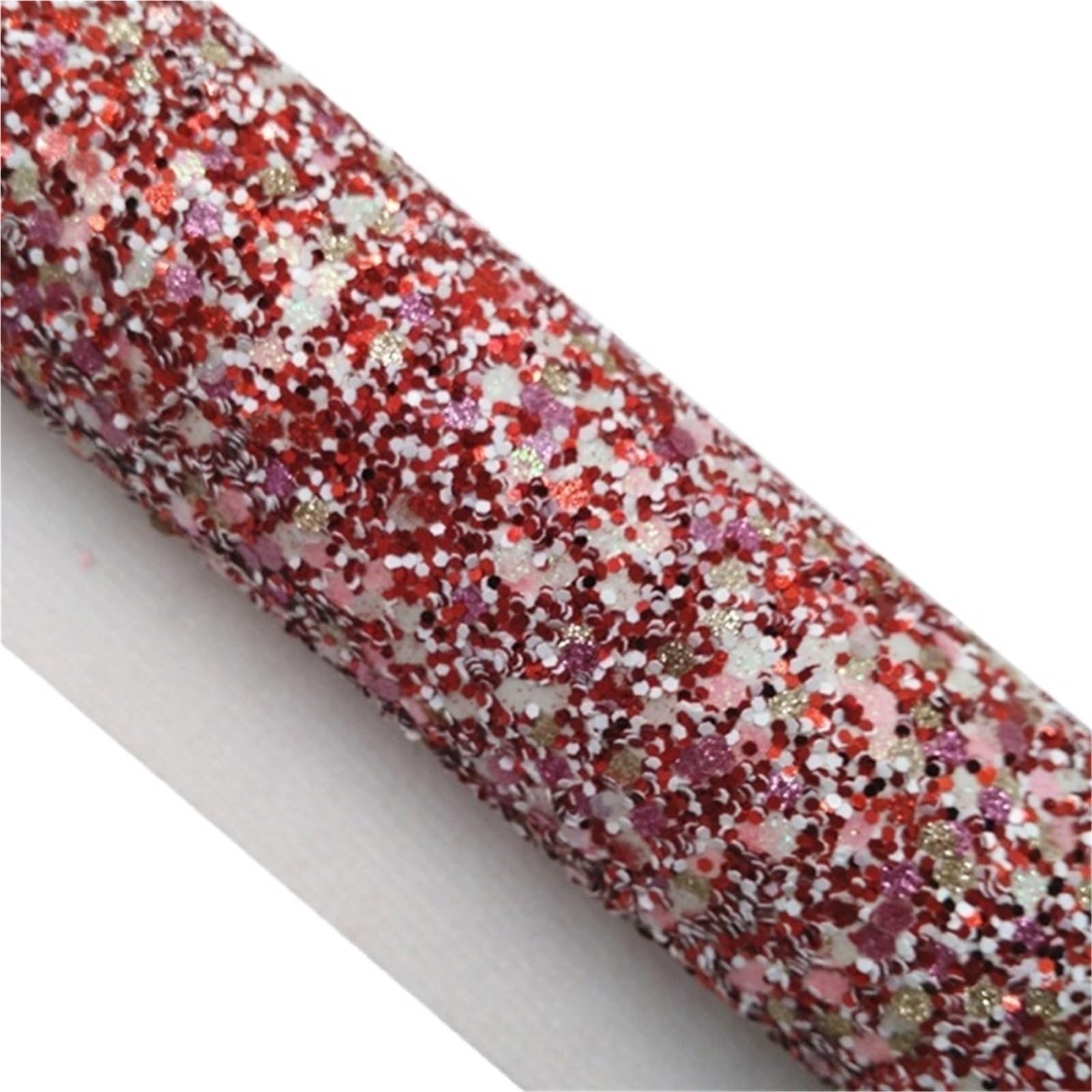 Sparkle PU Leather Fabric Chunky Glitter Faux Vinyl Fabric with Felt Backing Leather Sheets for Earrings Bows DIY Craft 21X29CM