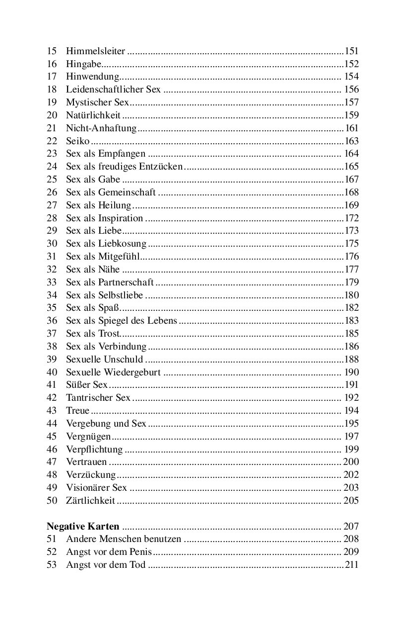 Karten der Sexualität: Liebe und Zärtlichkeit. Selbstcoaching mit Affirmationen und Chuck Spezzano Karten