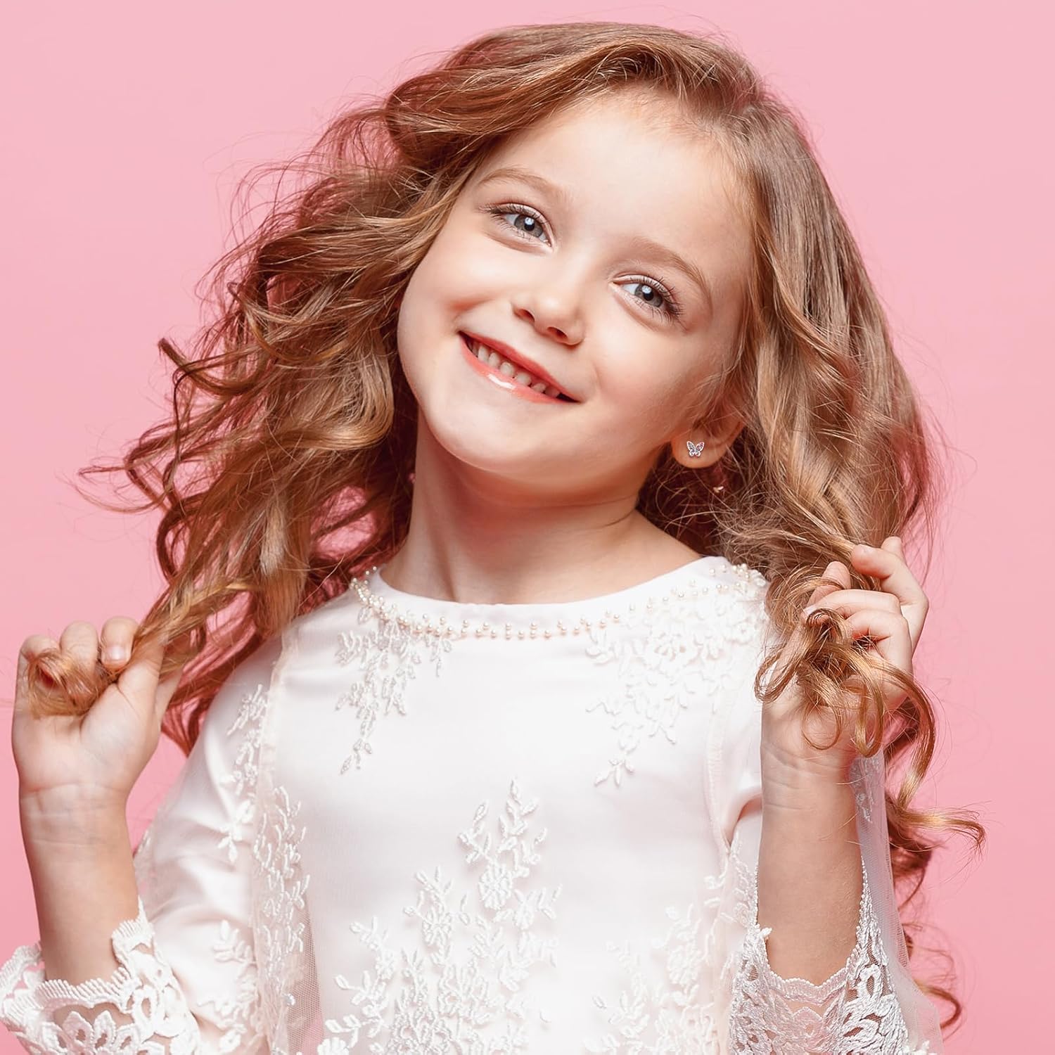 Easter Basket Stuffers-Earrings for Girls,Butterfly Earrings Birthday Christmas Jewelry Gifts for Daughter Granddaughter Niece Butterfly Lover - Image 4