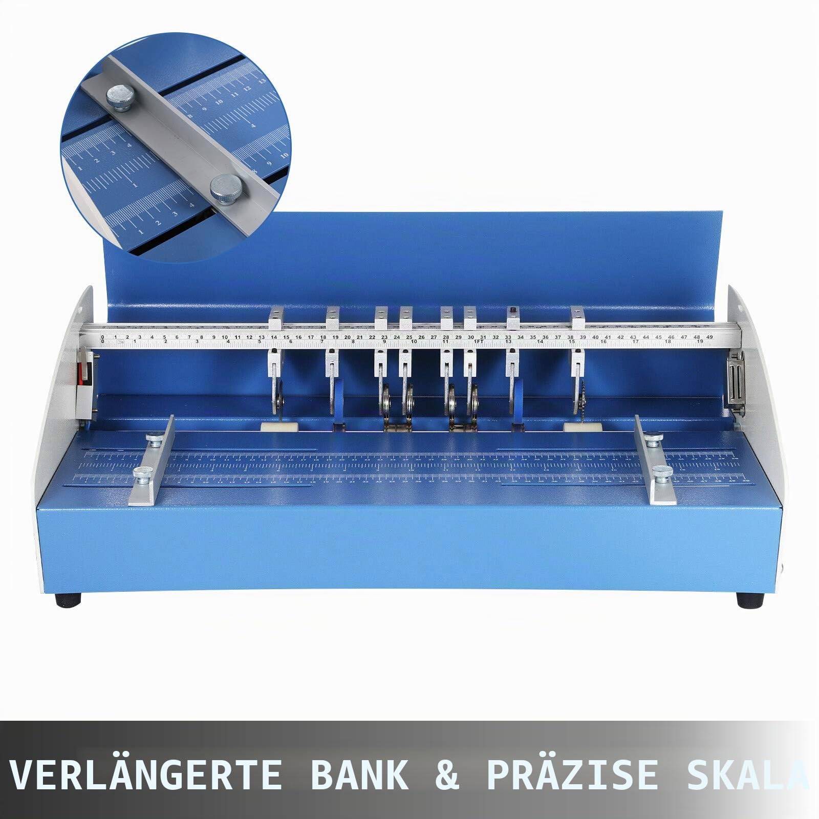 VEVOR Neue Papierfalzmaschine SG-520E, elektrische Papierschneidemaschine aus Metall, 3-in-1, 520 mm, 85-400 g, Creaserpapier, Falten, ca. 14,5 kg, Rillen, Punktschneidefunktion