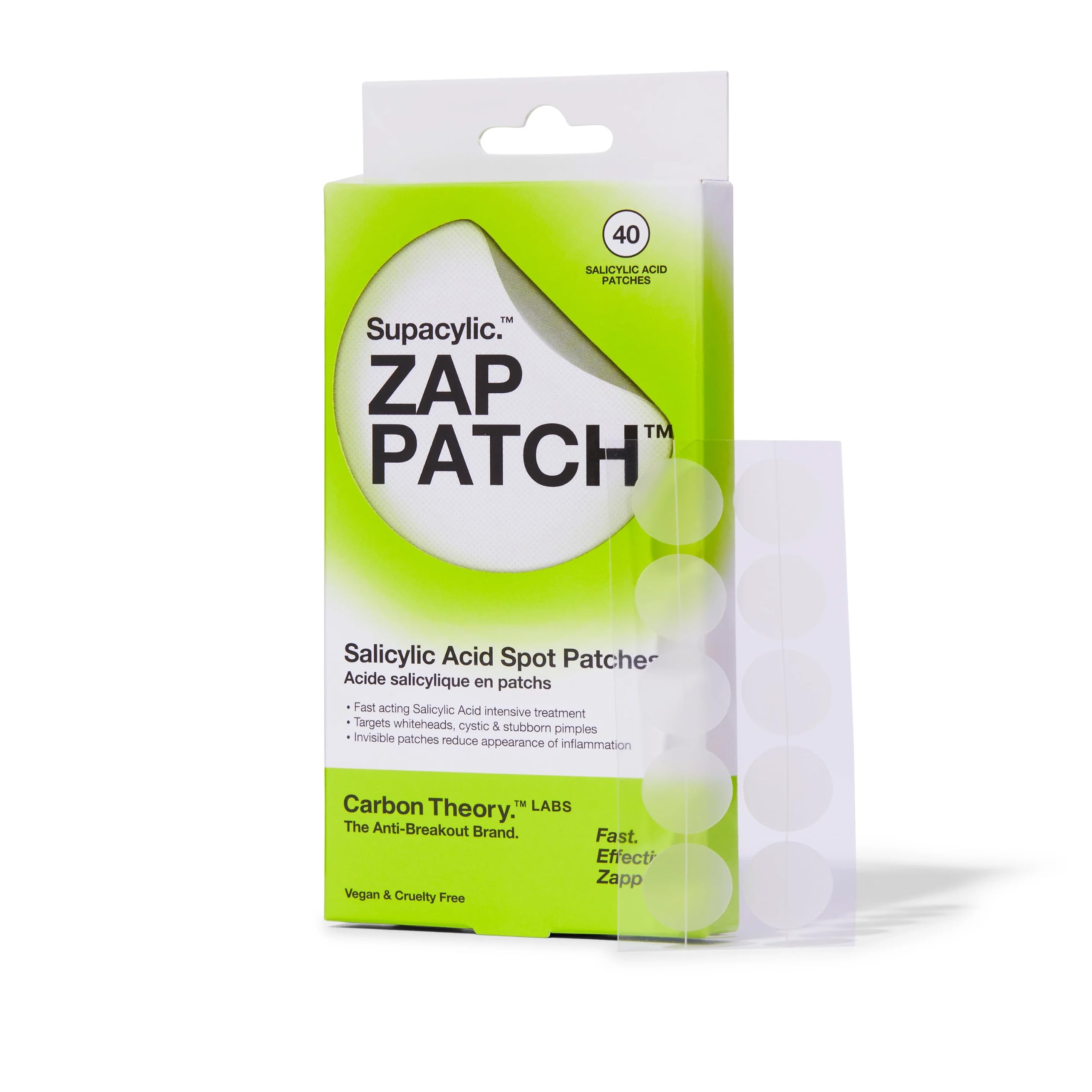 Carbon Theory ZAP Salicylic Acid Spot Patches 40 Pack