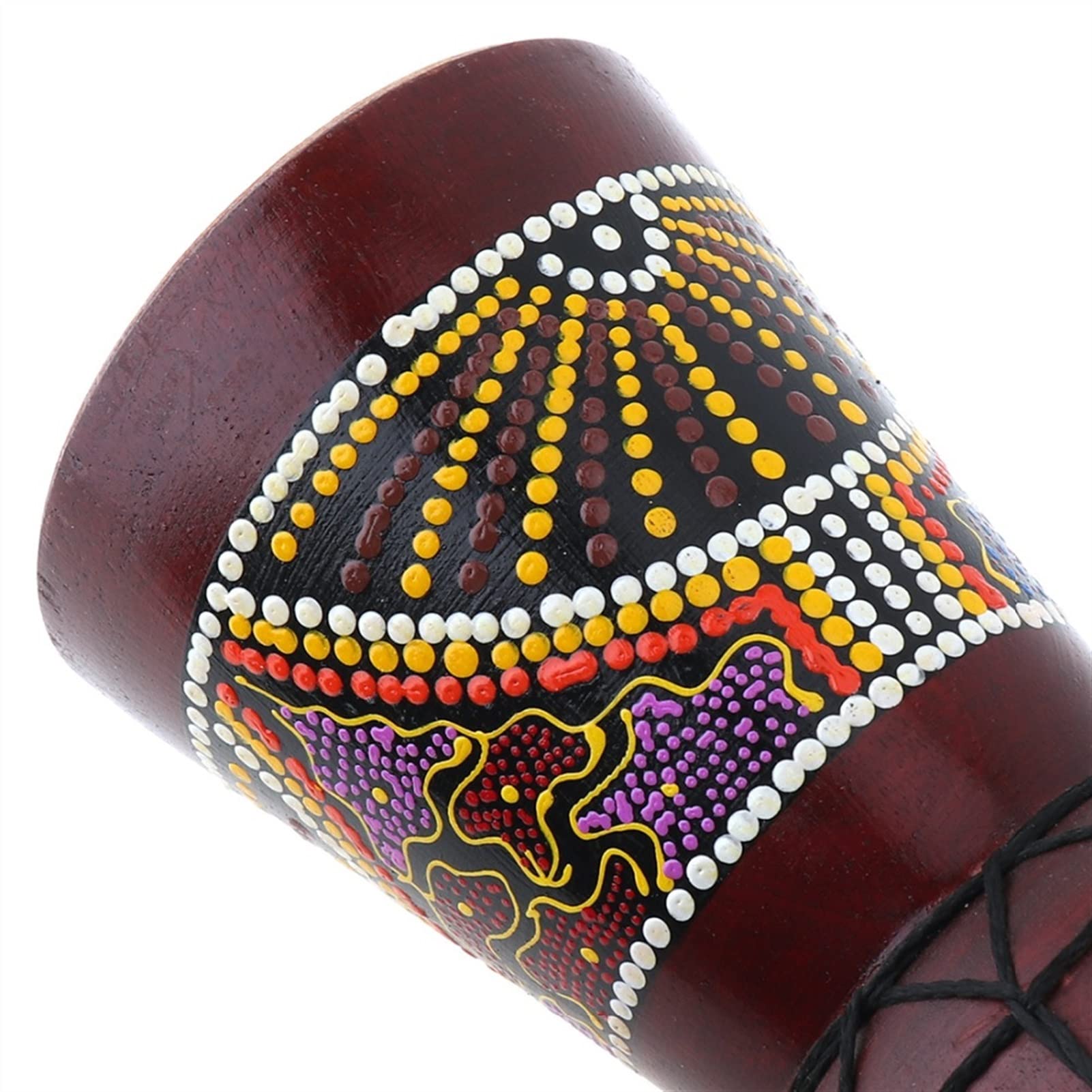 FLFL Djembe Tambor 4/6 Pulgadas Profesional Tradicional Africano Djembe Drum Madera Cabra Piel Buena Sonido Africano Musical Instrumento (Color : 6 Inch)