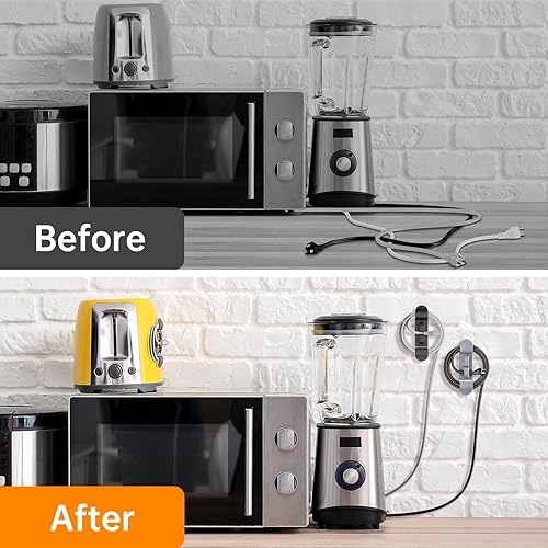 Miniatura 2 de Organizador de cables para electrodomésticos, organizador de cables para electrodomésticos, soporte para cables, envoltura de cables para