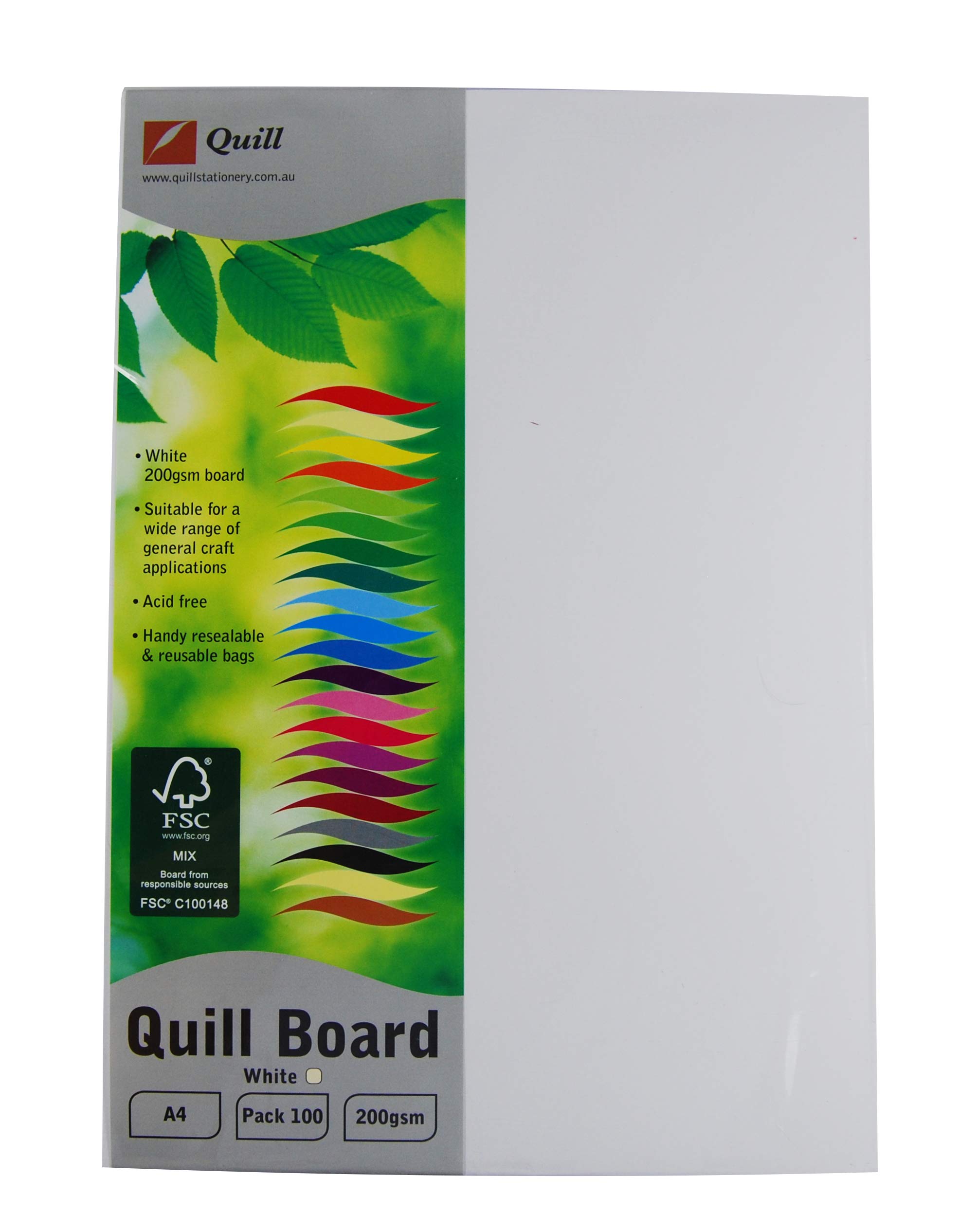 Cardboard Quill A4 3 Blatt Pappkarton 100 Blatt (34058), weiß