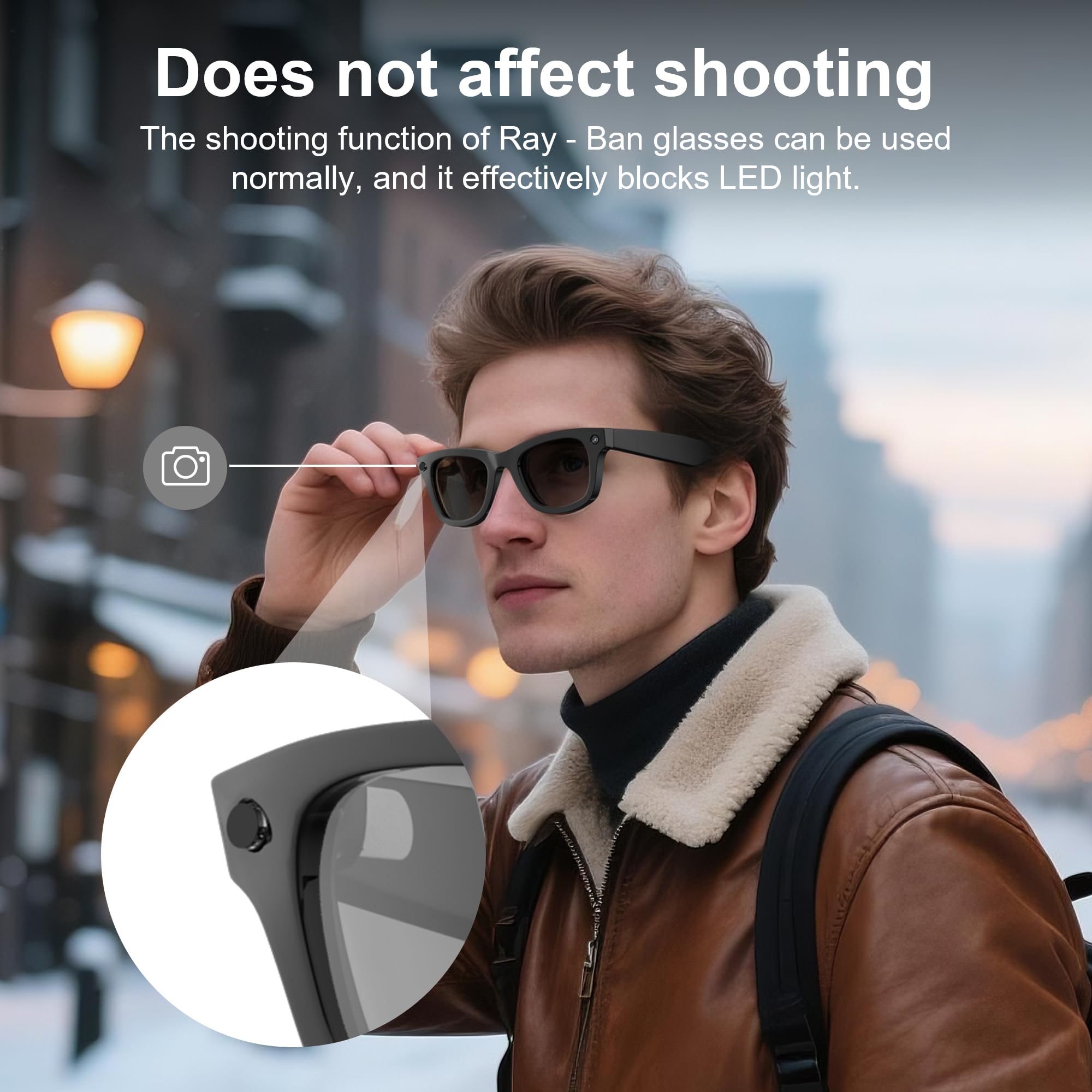RCstyle HiBloks Pegatinas Bloqueo LED Compatibles con Ray-Ban Meta Gen 2 Wayfarer/Skyler/Headliner/Oakley Meta HSTN, Cubiertas Opacas, Baja Adherencia Reutilizables (12 Unids)