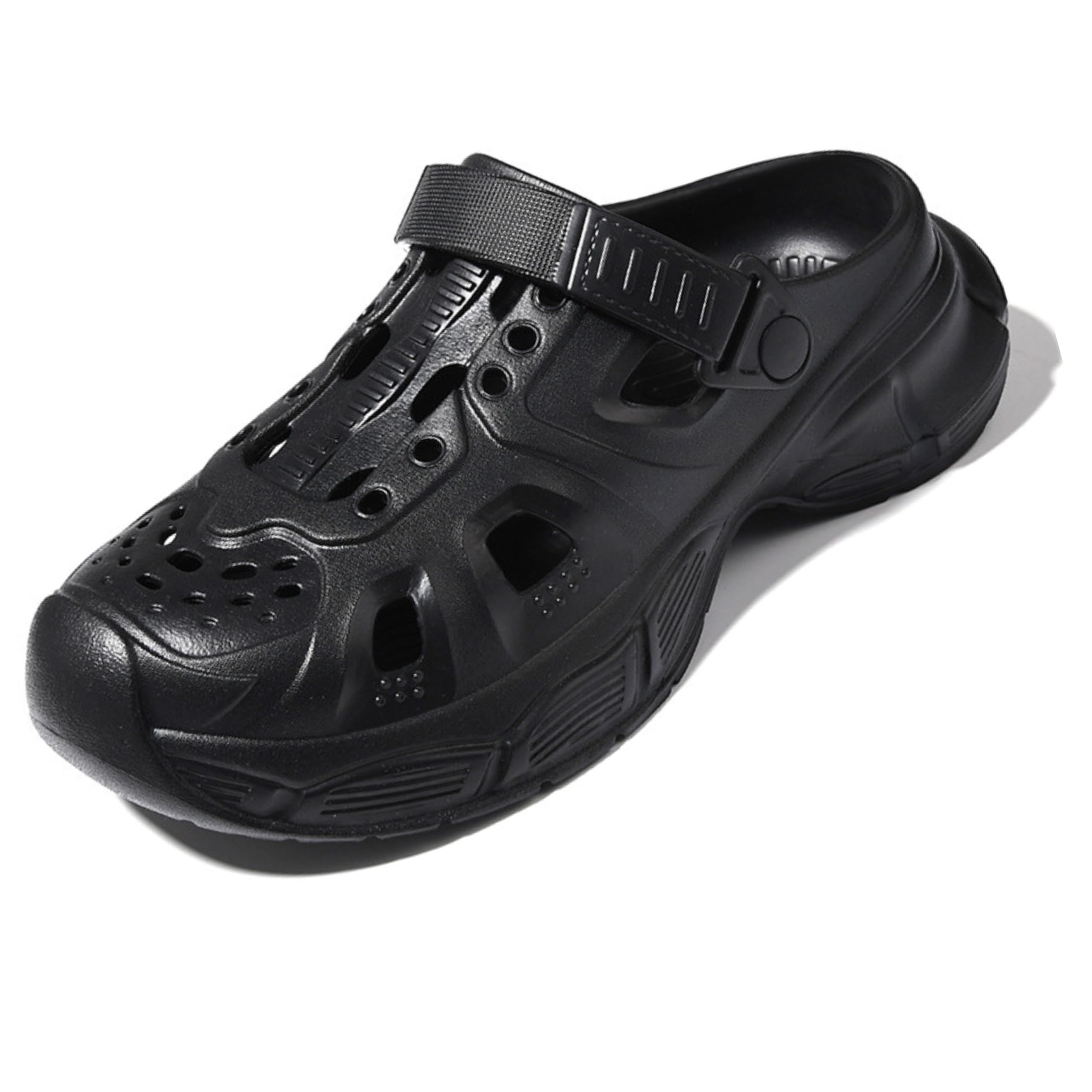 KraasaThe Cyberpunk Extra Soft Men's Casual Sports Clogs/Sandals with Adjustable Back Strap for Adult | Men's Lightweight Anti Skid| Waterproof & Everyday Use Mules for Gents/Boys