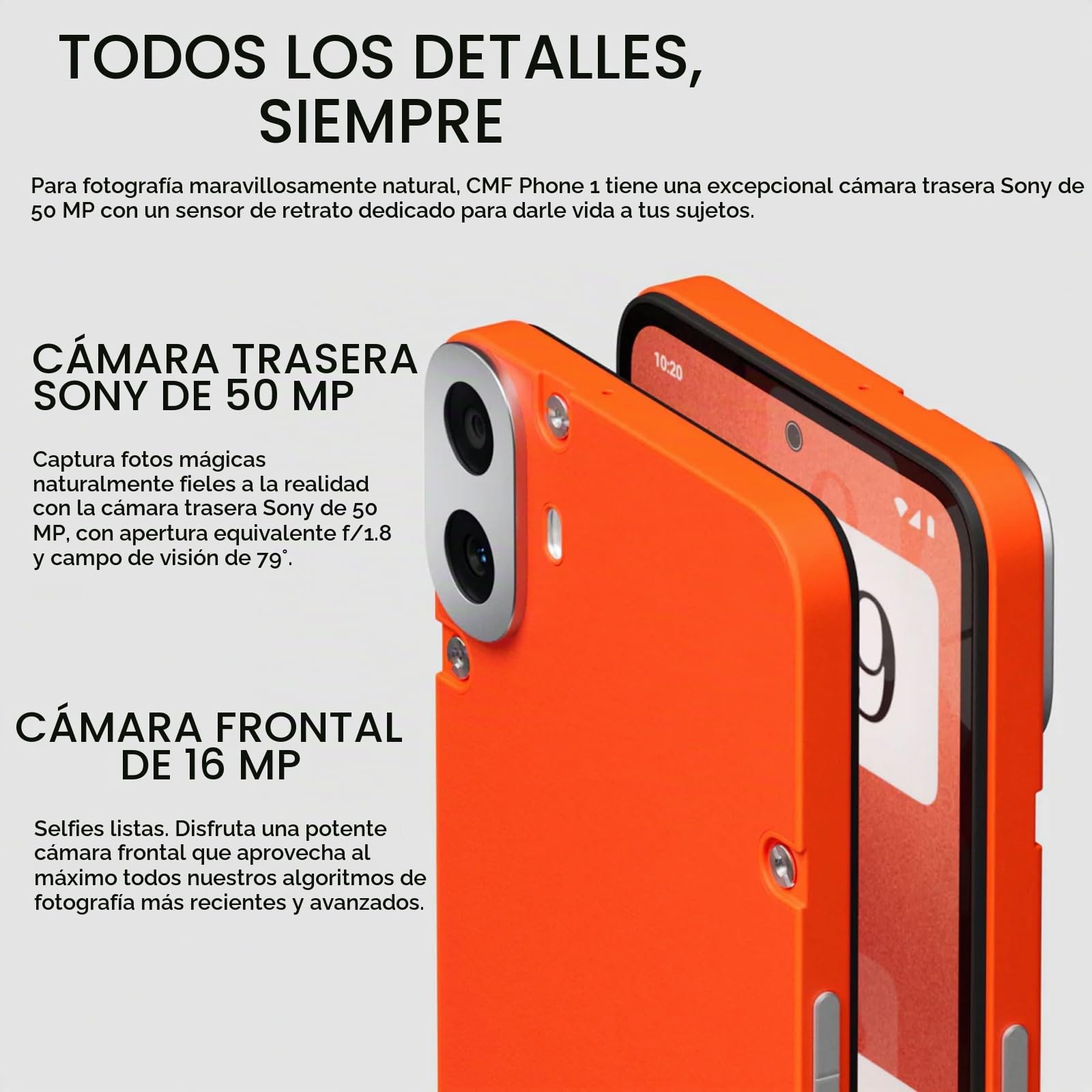 CMF BY NOTHING CMF Phone 1 8+128GB smartphone 5000mAh 50MP Naranja