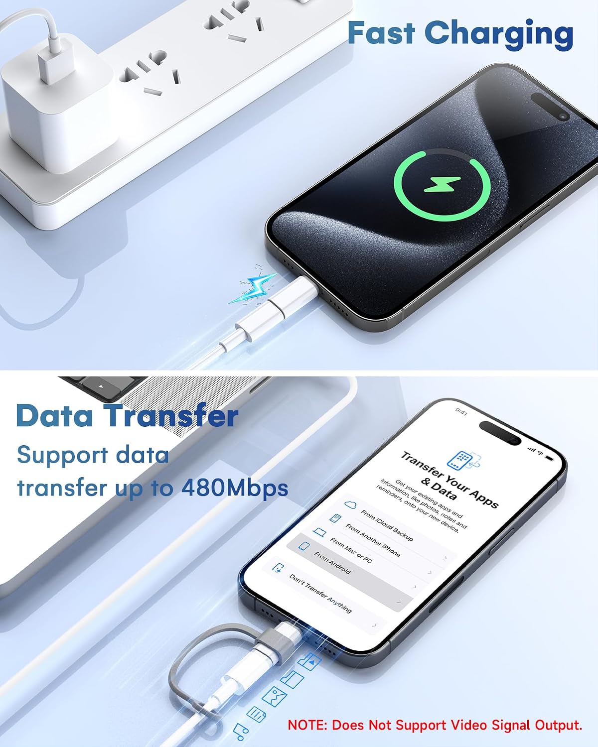 LERTOSEN MFi Certified USB C to Lightning Adapter 2-Pack