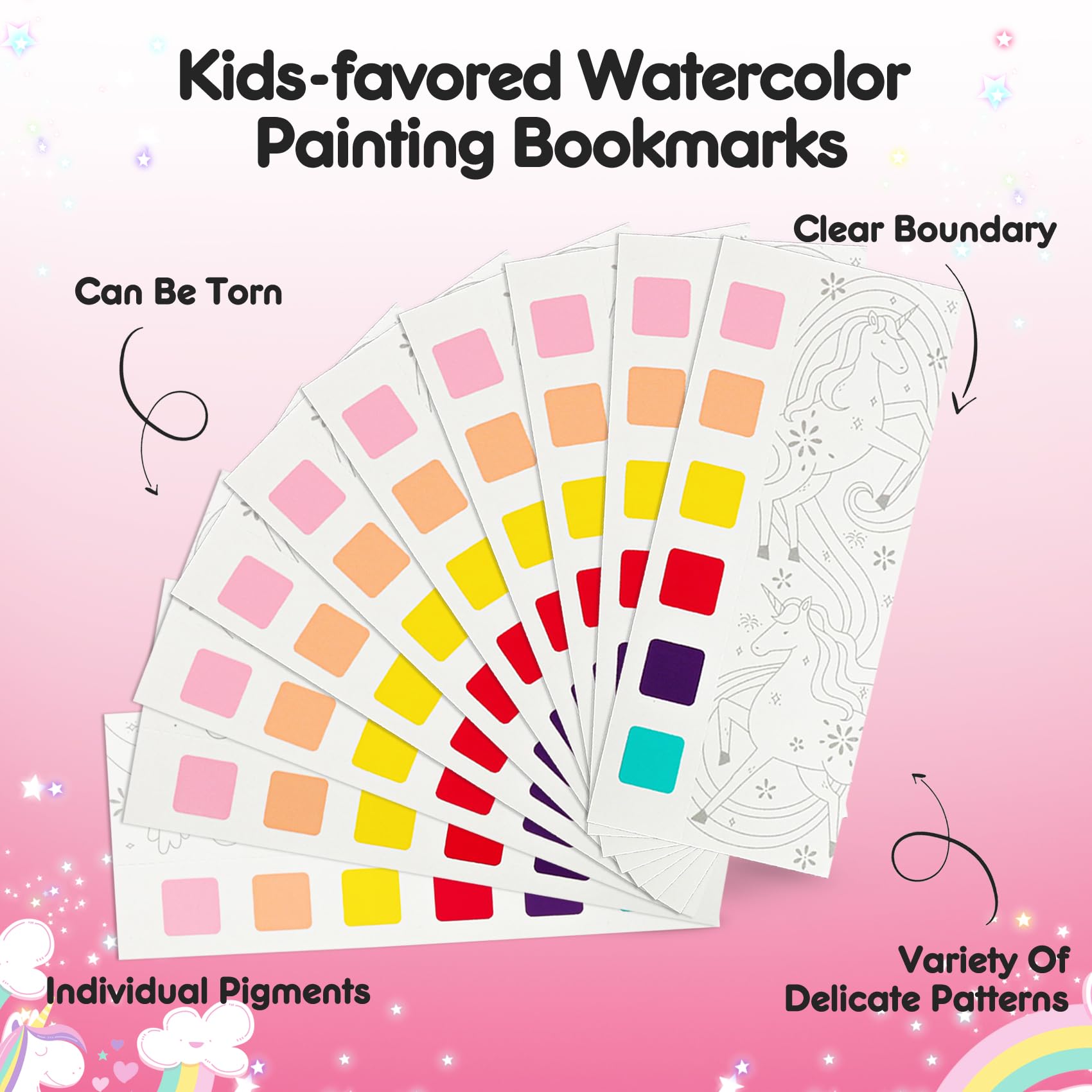 Watercolor Paint Coloring Book, Pocket Watercolors