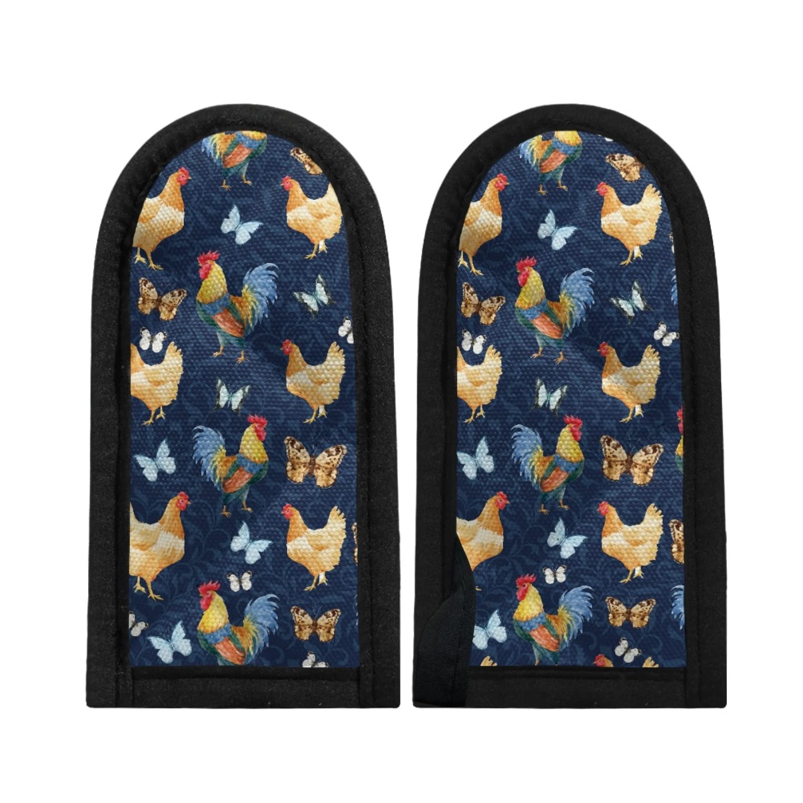 Manchon de poignée de poêle Coldinair bleu marine x2 pour cuisine