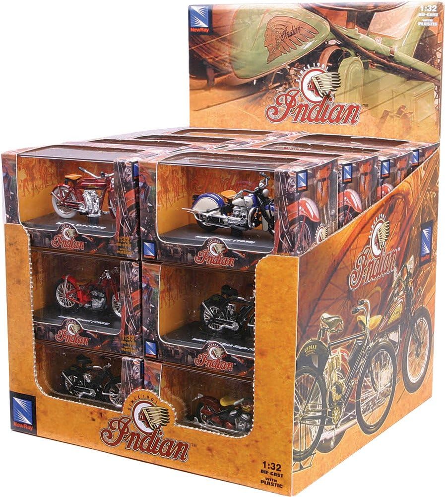 New-Ray 959-0054 Replica 1:32 Sport Scout Set Assorted Indian Models