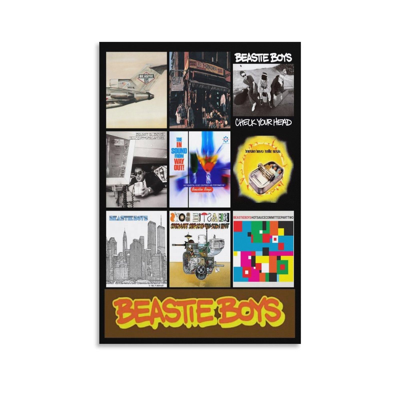 Beastie Boys Canvas Poster: Retro Music Wall Art Review
