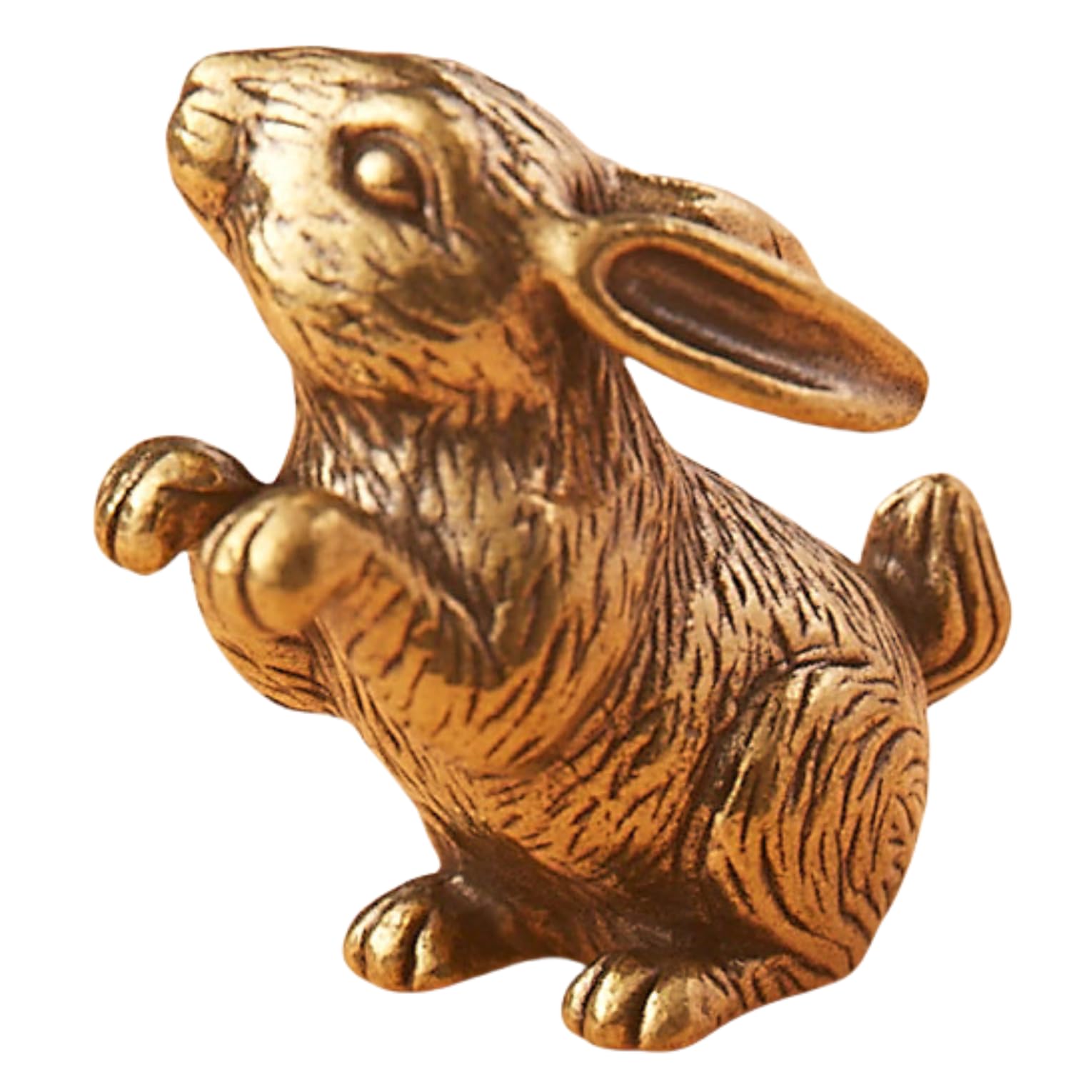 Petites statues d'animaux en laiton pour étagère de salon et bureau moderne
