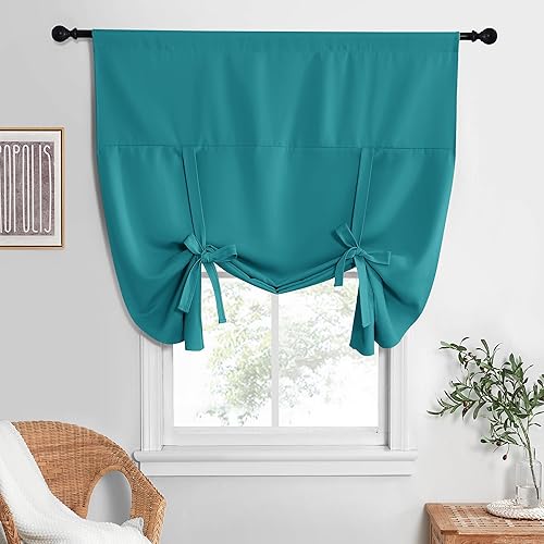 Miniatura 110 de NICETOWN Cortina Opaca para Ventana de Baño - Cortinas Enrollables de Privacidad con Aislamiento Térmico para Puerta de Vidrio/Ventana de Cocina