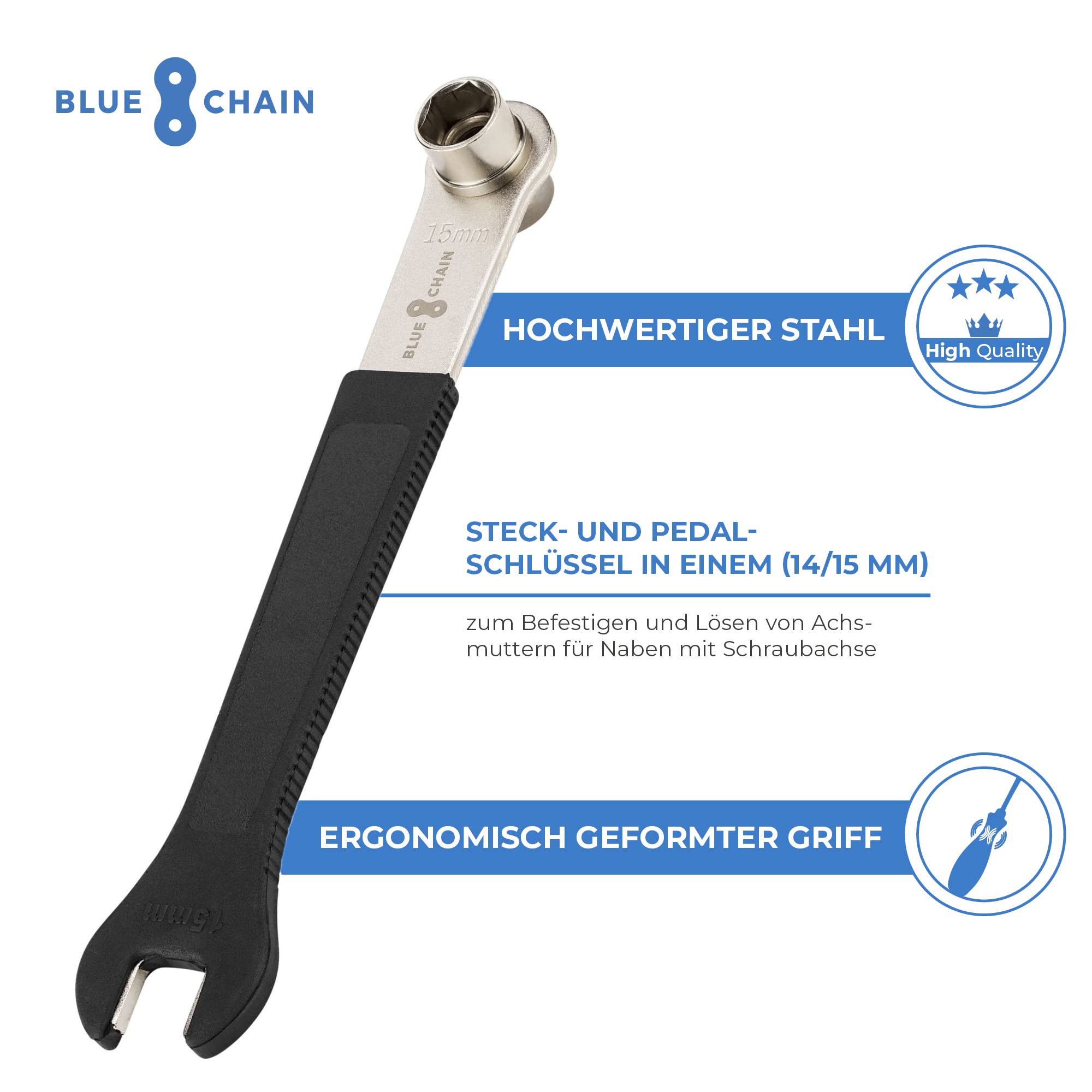 CHIAVE ESAGONALE RIMOZIONE PEDIVELLA PEDALE BICI BICICLETTA 16 MM 475 WI