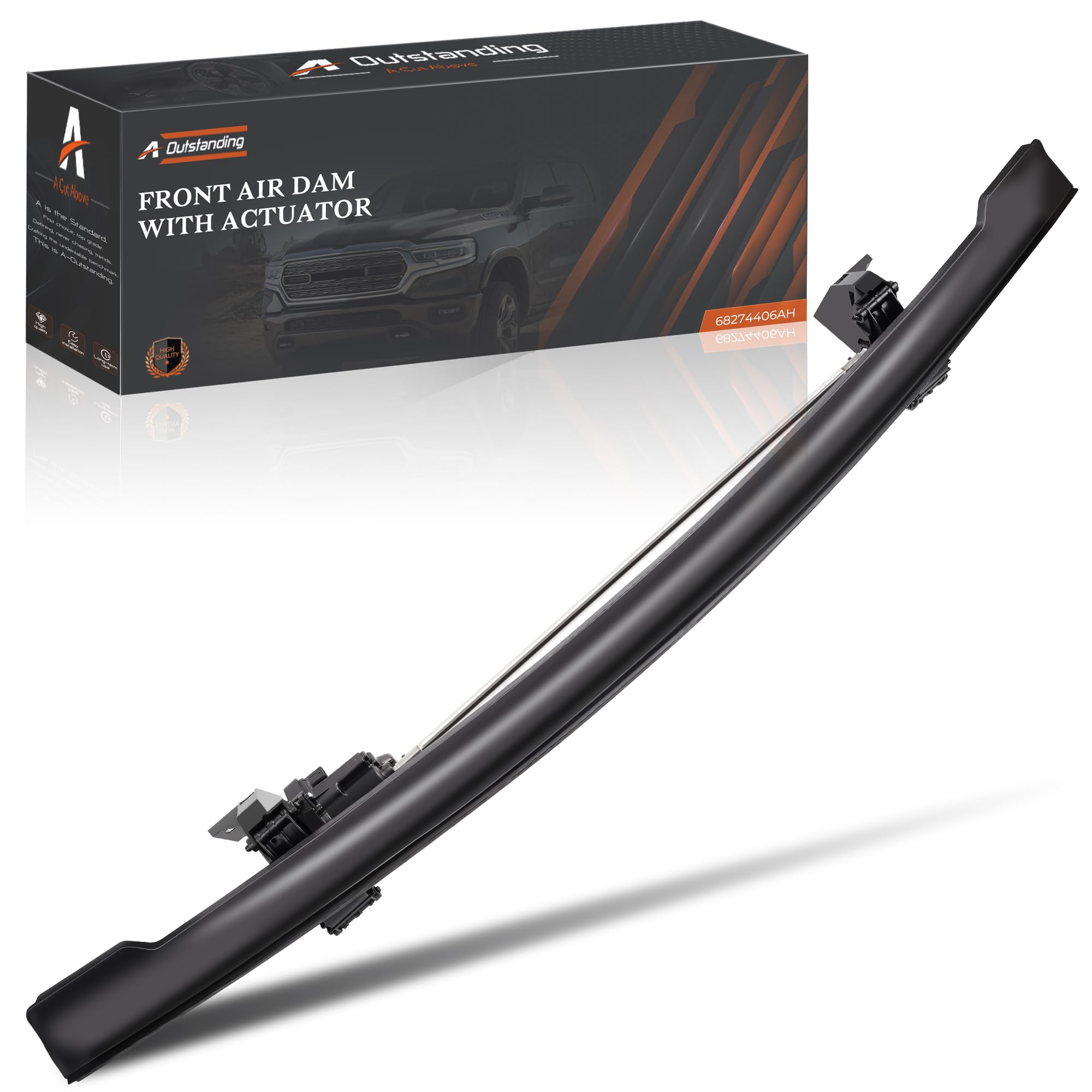 Amazon.com: Front Air Dam with Actuator Compatible with Ram 1500