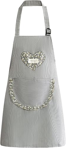 LOHYILYE Cute Kitchen Apron, Cooking Aprons for Women with Pockets, Adjustable B